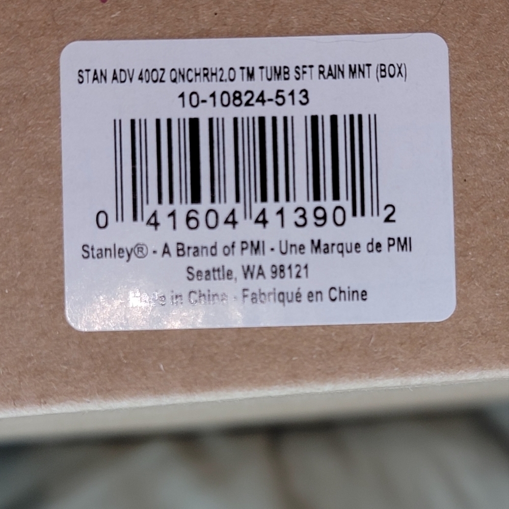 NEW 40oz Soft Rain Mint Stanley 2.0 Quencher Exclusive New in Box!! - Picture 9 of 9